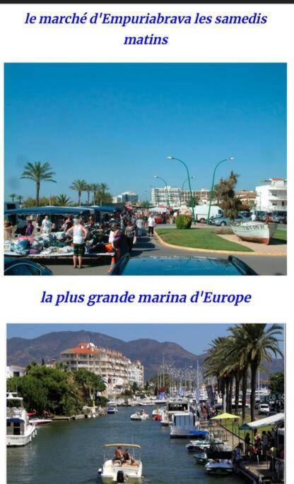 Le Canola Empuriabrava Port - 45M2 - Vue Piscine - Plage Centrale 500M- Parking Prive Gratuit Bagian luar foto